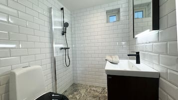 Shower, hair dryer