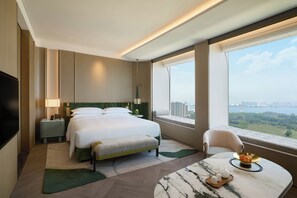 Fairmont Gold, Rom, 1 kingsize-seng, sjøutsikt | Sengetøy av topp kvalitet, dundyner og senger med overmadrass