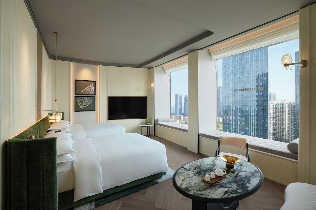 Fairmont - Tvåbäddsrum Deluxe - 2 dubbelsängar | Sängtillbehör av högsta kvalitet och duntäcken