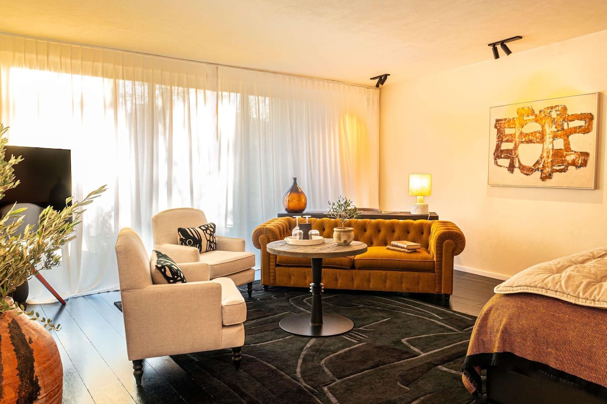 Presidential Suite, 1 King Bed, Balcony, Pool View | Premium bedding, free minibar items, in-room safe, blackout drapes