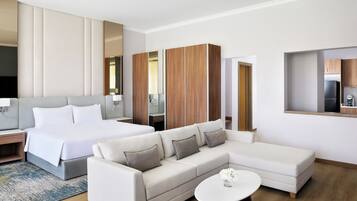 Premium bedding, pillow-top beds, minibar, in-room safe