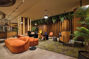 Sitteområde i lobbyen