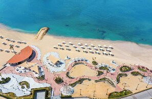 Private beach, beach bar