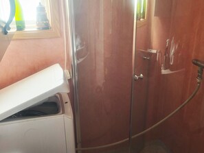 Shower, hair dryer