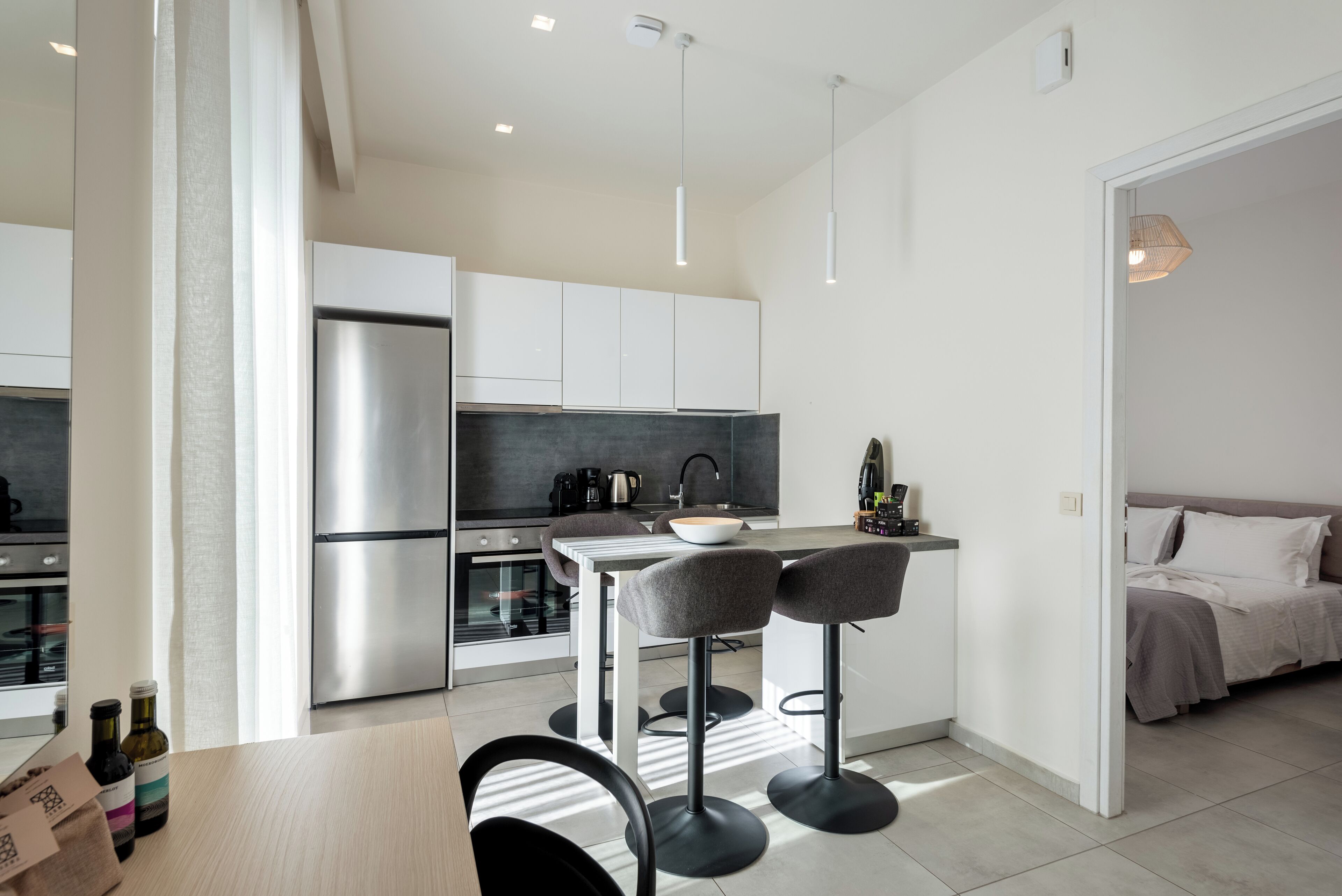 家庭公寓, 花園景觀 | 私人廚房 | 大型冰箱、微波爐、烤箱、爐台