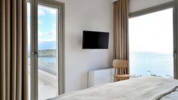 Villa Majestueuse, balcon, vue mer | 3 chambres, literie de qualité supérieure, couette en duvet d'oie