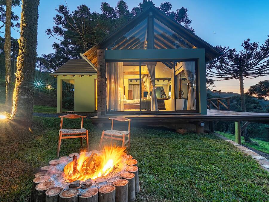 Superior Cabin, Garden View | Terrace/patio