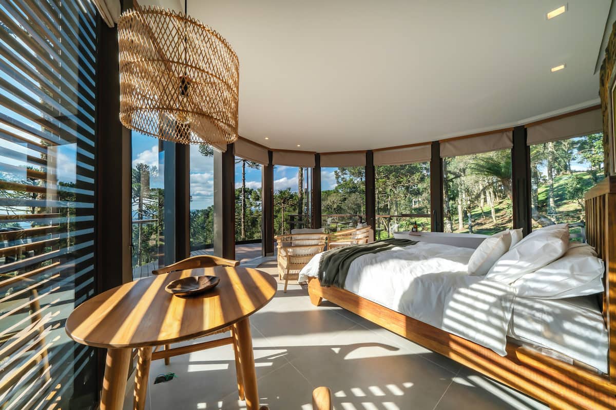 Cabaña junior, vista a la montaña | 1 habitación, espacio para trabajar con laptop y wifi gratis
