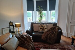 Smart TV, DVD player, books, video library - Magdalena B&B Suite in traditional Victorian House,  Lounge, bedroom & ensuite (Monkton)