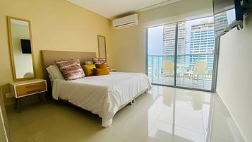 Apartamento básico | 2 dormitorios, tabla de planchar con plancha, wifi gratis