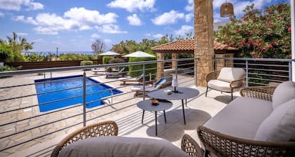 Luxury Villa in Kissonerga Near Paphos with Private Pool, Steps from Beach