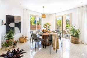 Dining - Beachfront Luxury Paphos Villa: 4BR, Private Pool, Hot Tub (Kissonerga)