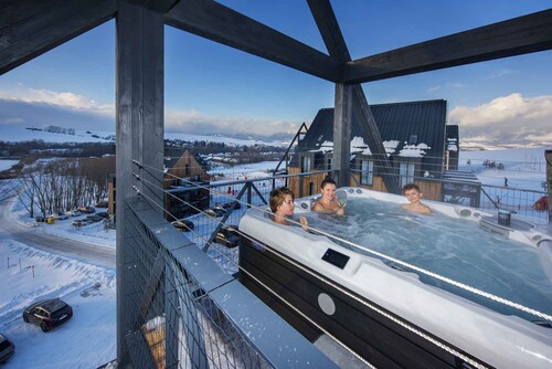 Chalet with wellness area and heating