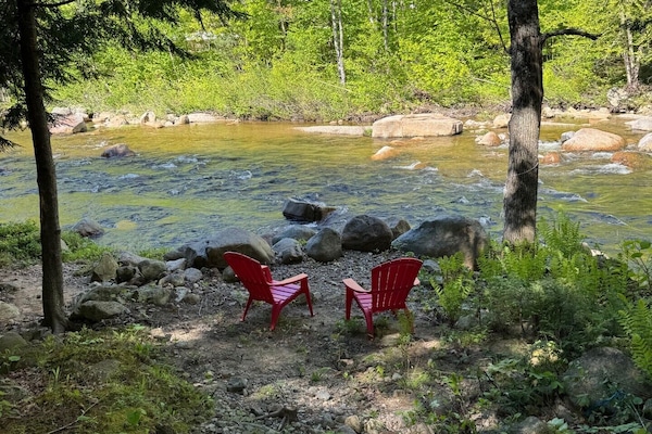 seating by the river