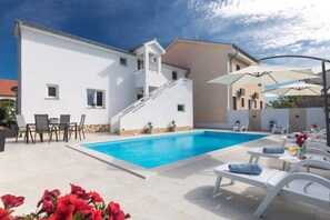 A heated pool