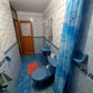 Shower, towels, soap, toilet paper - "Room 2 minutes from the center" (pets allowed) (Puno)