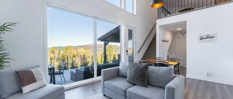 TV connectée, cheminée, baby-foot