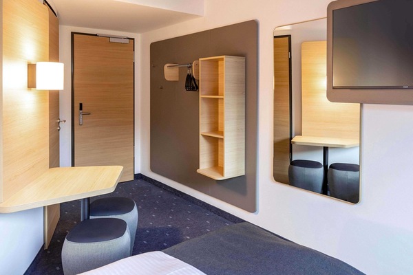 Chambre Double | Bureau, rideaux occultants, chambres insonorisées, Wi-Fi gratuit