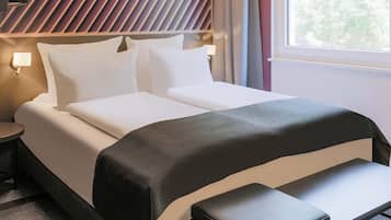 プレミアム ダブルルーム | 遮光カーテン、防音設備、WiFi (無料)