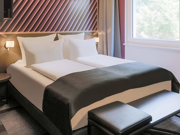 Quarto casal premium | Cortinas blackout, quartos à prova de som, Wi-Fi de cortesia