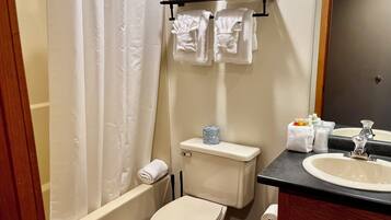 Towels, soap, toilet paper