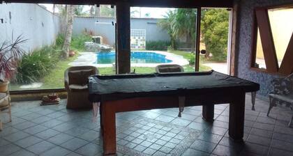 Large house in Peruibe for summer, with swimming pool and barbecue