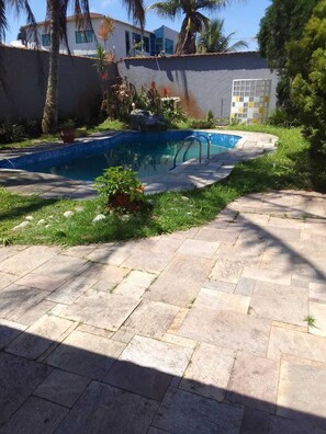 Pool - Large house in Peruibe for summer, with swimming pool and barbecue (Jardim Mar-e-Sol Peruíbe)