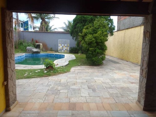 Large house in Peruibe for summer, with swimming pool and barbecue