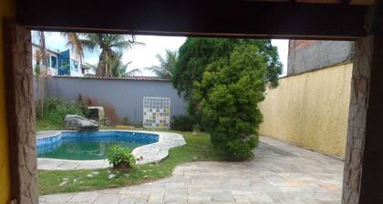 Large house in Peruibe for summer, with swimming pool and barbecue