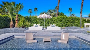 Outdoor pool, a heated pool - NEW! Luxury Estate with Resort Style Pool and Mountain Views (Palm Springs)