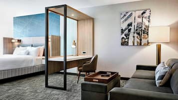 Suite, Multiple Beds, City View | In-room safe, desk, laptop workspace, blackout curtains