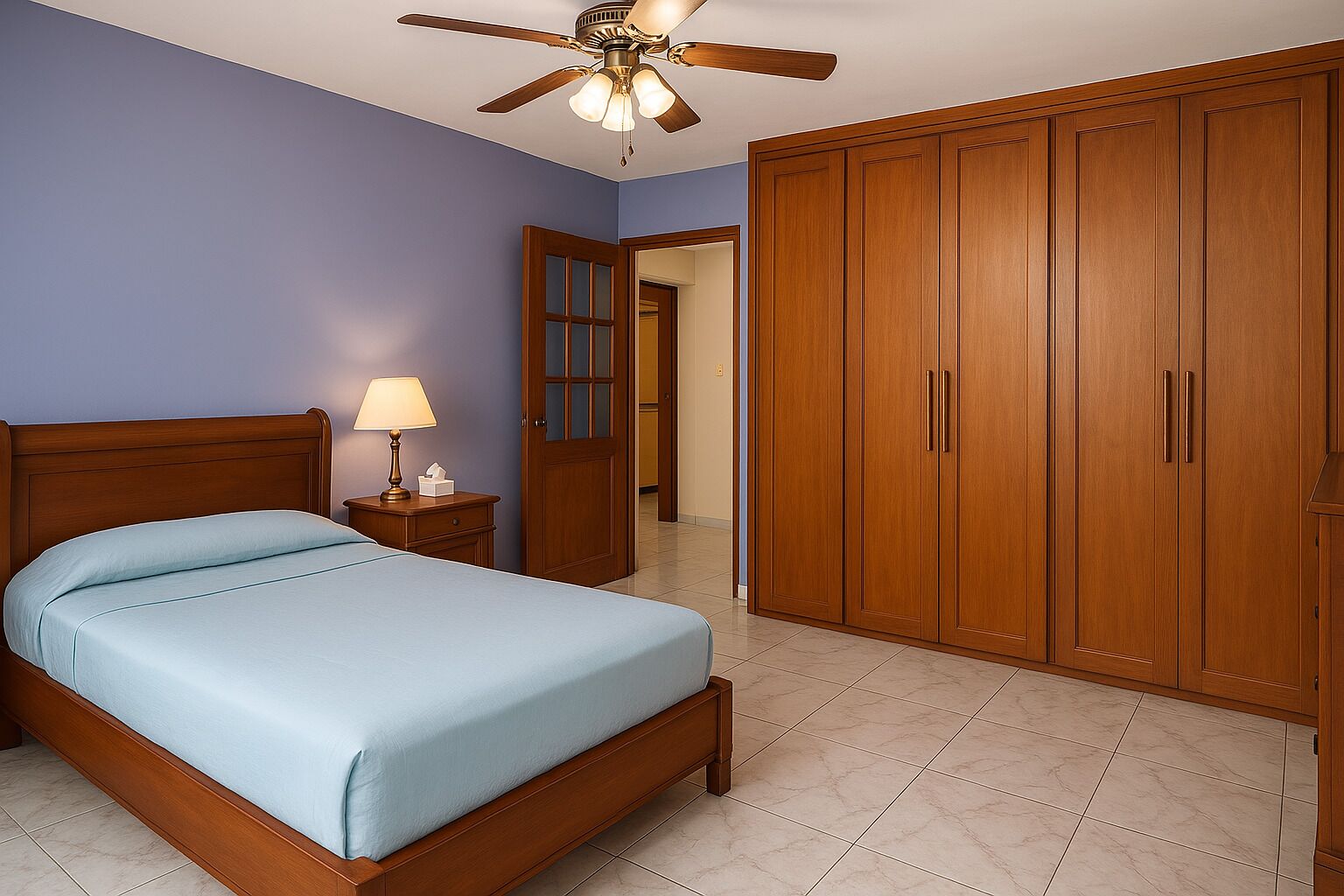 5 habitaciones, escritorio, tabla de planchar con plancha y wifi 