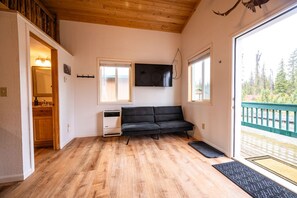 Living area - Close to Fishing | King Salmon Suite | Cabin #4 (Kenai)