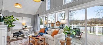 Island Gem! Massive Deck + Yard w/ River View + Fire Pit. Near RMU Sports Center