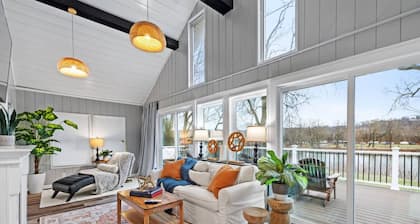 Island Gem! Massive Deck + Yard w/ River View + Fire Pit. Near RMU Sports Center