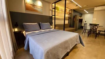 Apartemen | 1 kamar tidur, seprai antialergi, Wi-Fi gratis, dan seprai linen