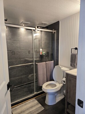 Hårtørrer, håndklæder, Sæbe, Toiletpapir