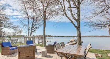 Dock & Views: Lake Mitchell Home in Cadillac!