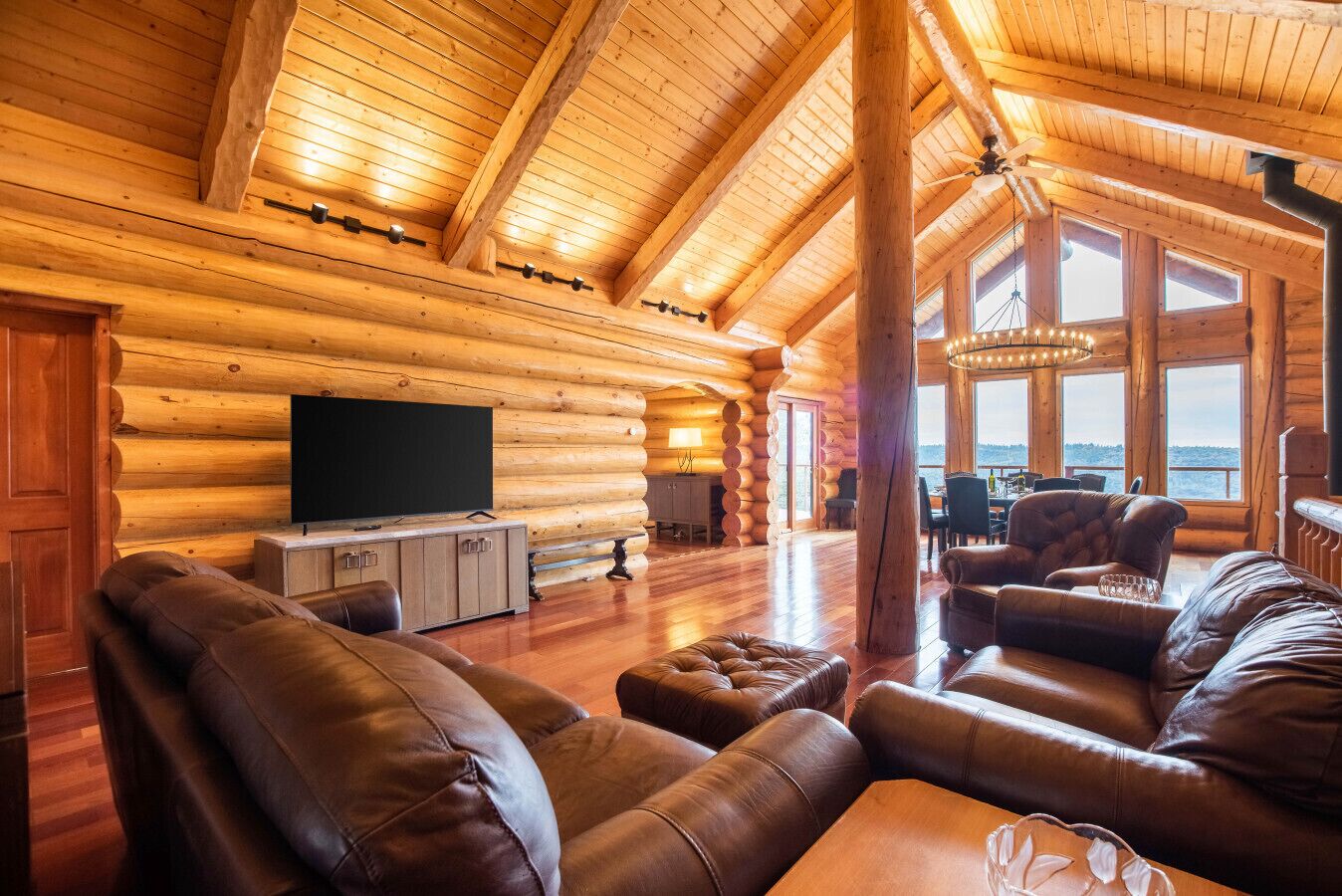 TV connectée, cheminée