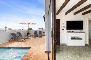 A heated pool