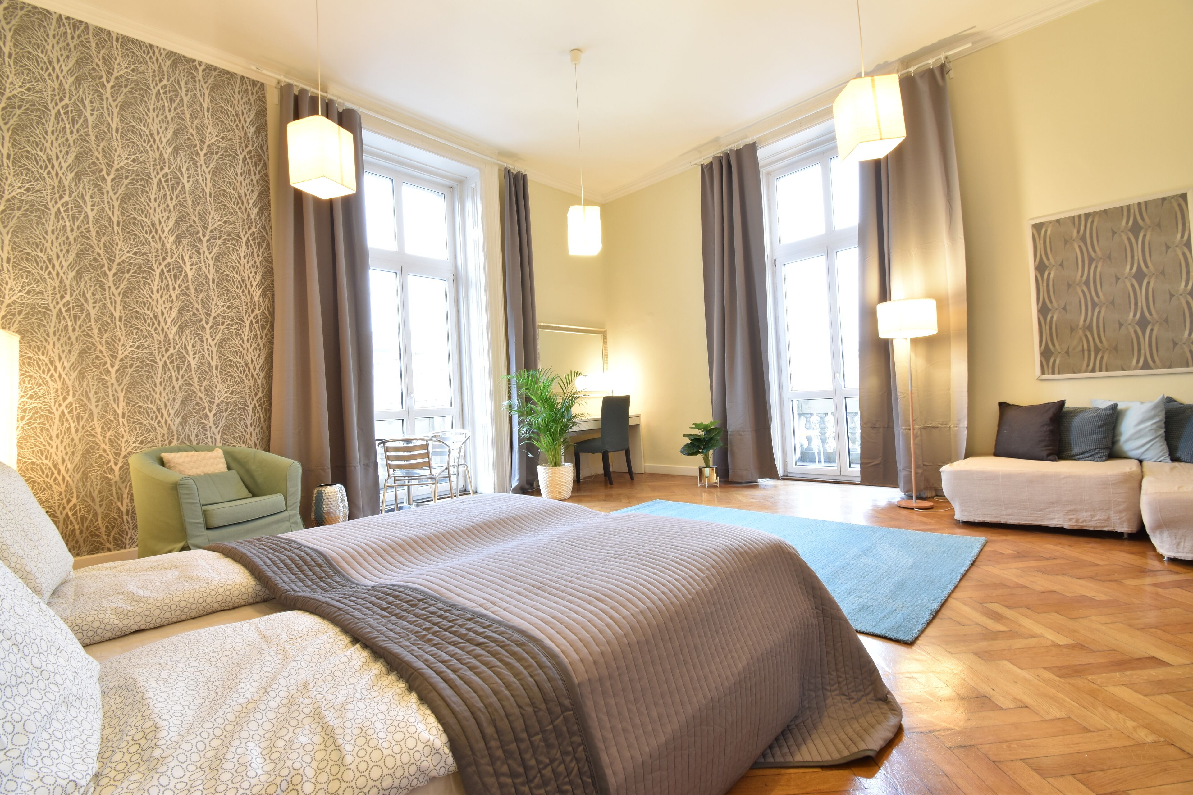 3 dormitorios, tabla de planchar con plancha, wifi y ropa de cama