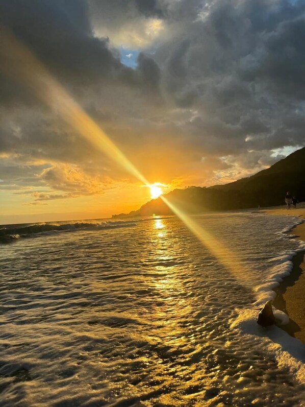 Beach nearby, white sand
