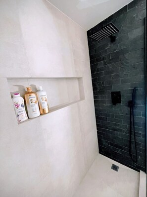 Shower, hair dryer