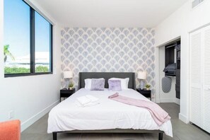 1 bedroom, iron/ironing board, travel crib, free WiFi