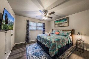 2 bedrooms, desk, iron/ironing board, free WiFi