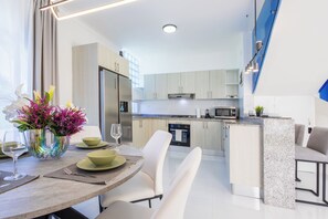 Deluxe Villa, Pool View | Dining room - 3-BR Villa with Pool & Rooftop Jacuzzi (Punta Cana)