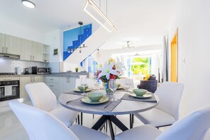 Deluxe Villa, Pool View | Living area | 43-inch plasma TV with digital channels - 3-BR Villa with Pool & Rooftop Jacuzzi (Punta Cana)