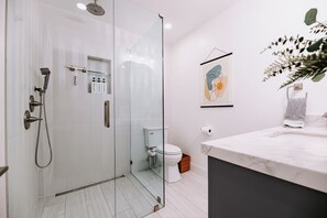 Hair dryer, towels