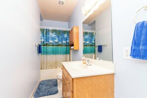 Shower, jetted tub, hair dryer, towels - David's Fun House - Sleeps 24. Pool Table, Ping Pong, Piano.
5 Bedrooms, 3 Baths (Murfreesboro)