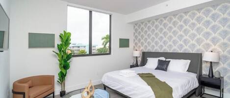 1 chambre, fer et planche Ă repasser, Wi-Fi, literie fournie